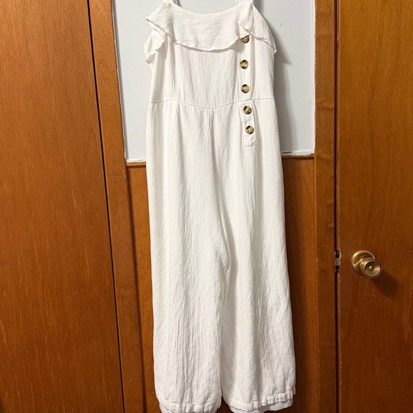 Japna Pants - Japana sleeveless linen cotton blend Jumpsuit ADORABLE SIZE Medium